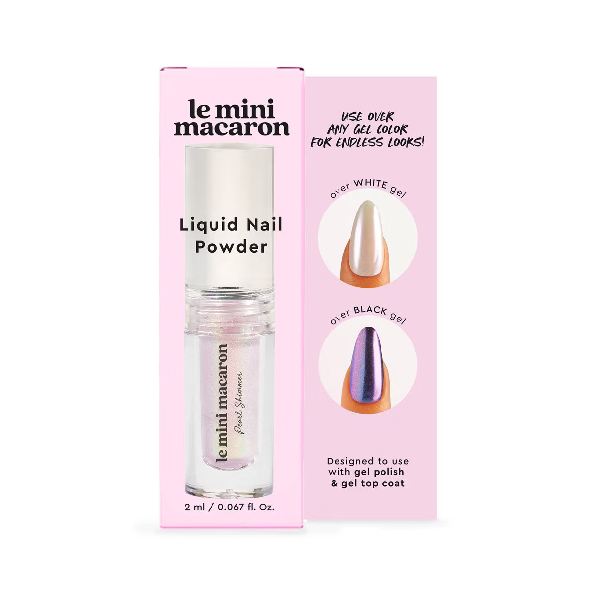 Le Mini Macaron Stardust Liquid Nail Powder Nail Art - Pearl Shimmer - 0.067 fl oz | Target
