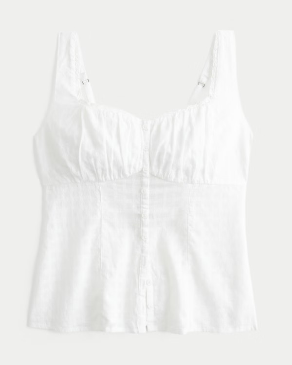 Women's Button-Through Blouse | Women's Tops | HollisterCo.com | Hollister (US)