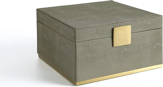 Faux Shagreen Leather Dresser Organizer,Night Stand Organizer, Storage Box,Jewelry box, Desk Orga... | Amazon (US)