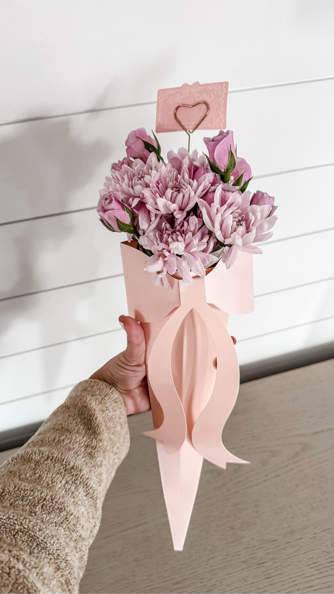 Found the cutest bow paper bouquet bag 🎀🪻💕 These would make great gifts for your mom, sister, friend, girlfriend, or any love one! 

Flowers are from Trader Joe's ☺️



#LTKHome #LTKSeasonal #LTKValentine