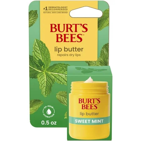 Burt's Bees Sweet Mint Lip Butter, Twist Up Dispenser, 0.5 Oz. | Walmart (US)