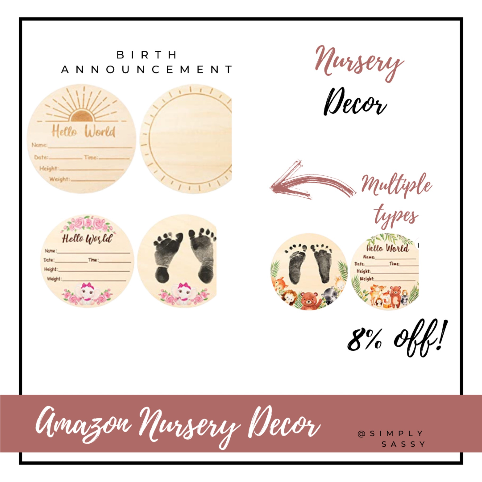 Baby birth announcement wooden circle #boho #minimalist #baby #nursery #laurabeverlin #alexaanglin #spring #travel 

#LTKbaby #LTKunder50 #LTKhome