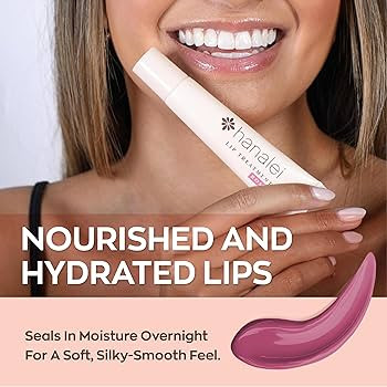 Hanalei Lip Treatment for Dry, Chapped Lips – Intensive Overnight Moisturizer with Kukui Oil, S... | Amazon (US)