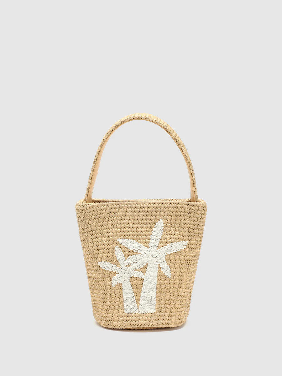 Embroidered Handle Shoulder Weave Bags | Urban Revivo