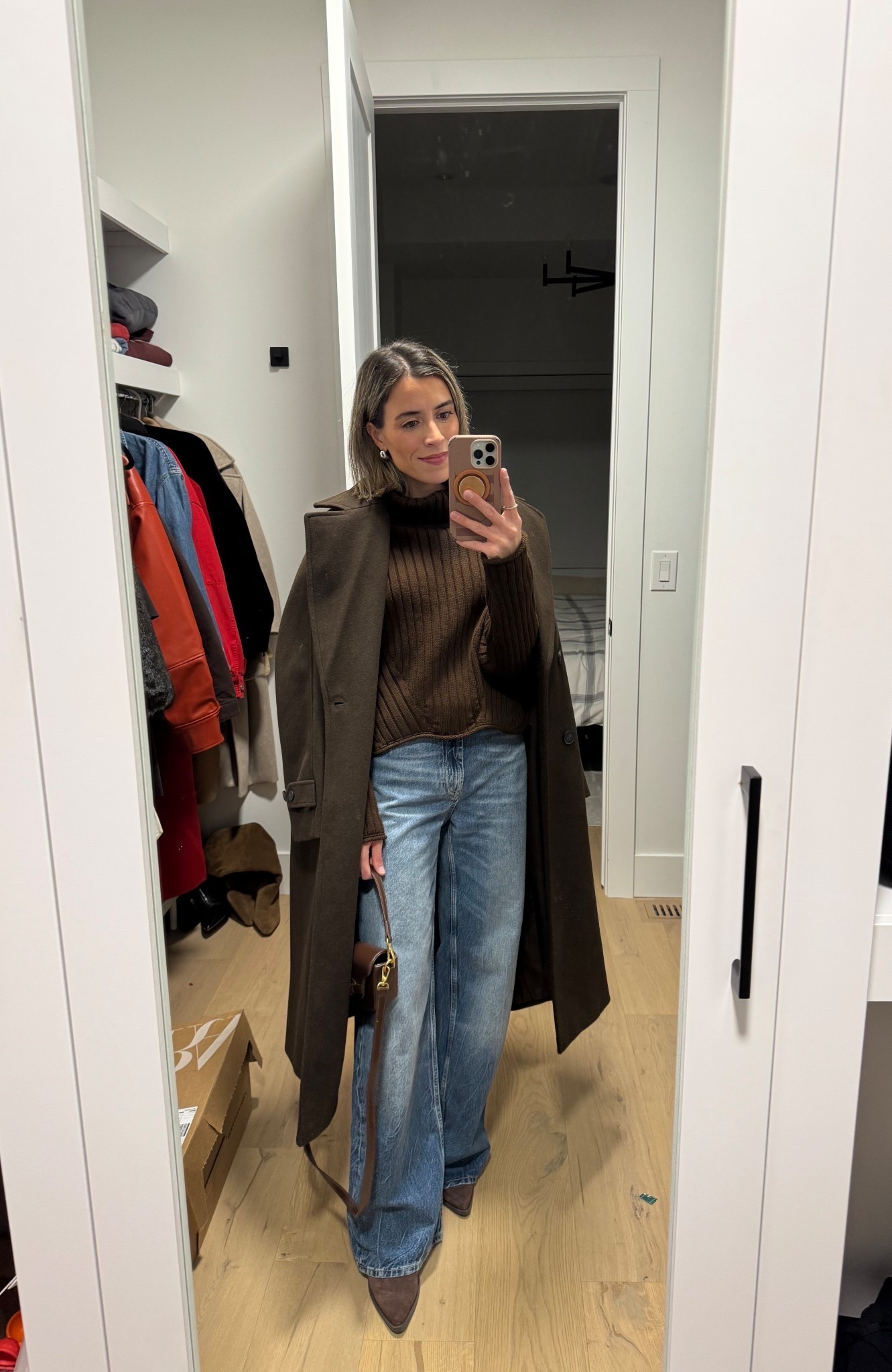 Zara coat size XS 
Jean size 25 