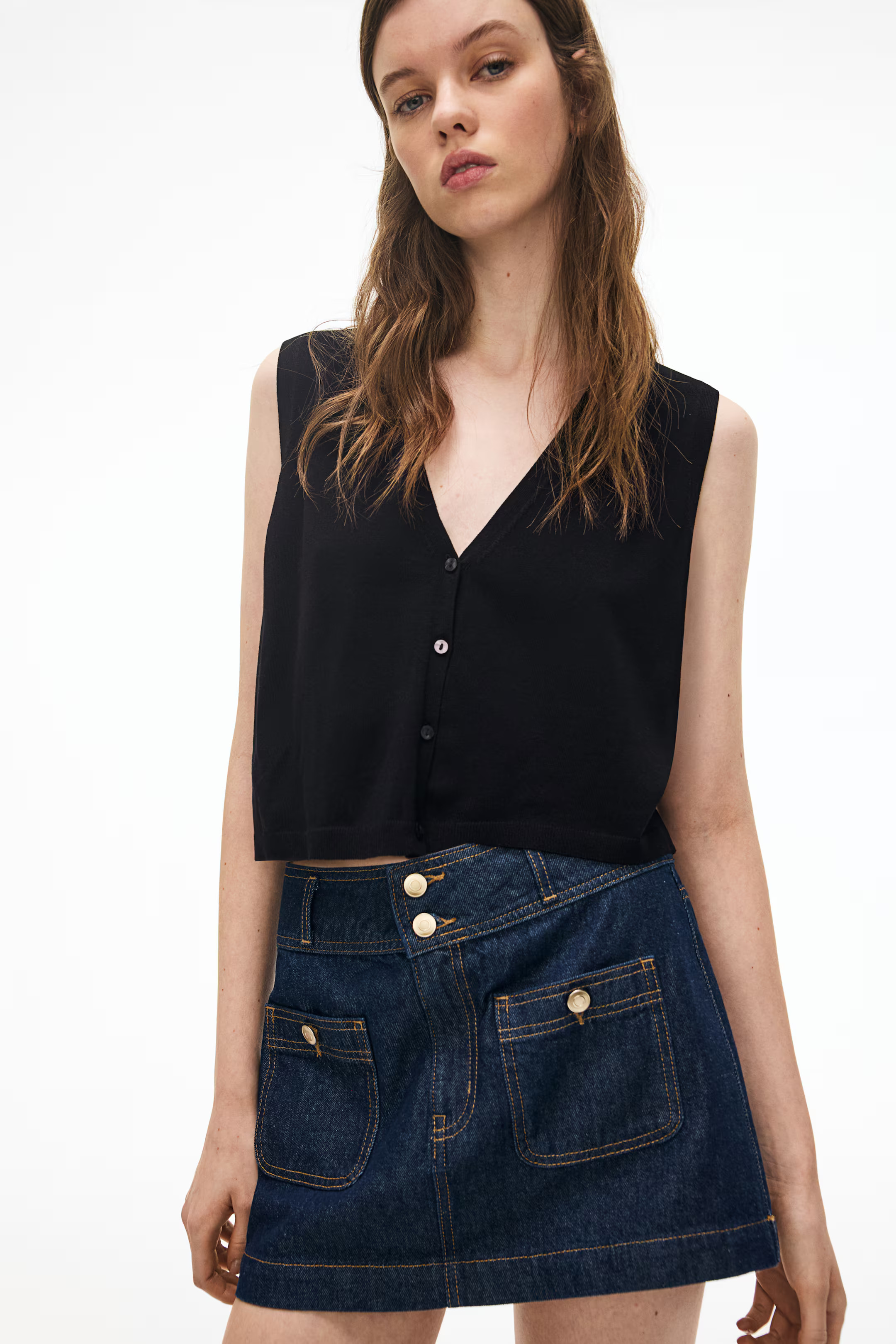 Button-front Sweater Vest | H&M (US + CA)