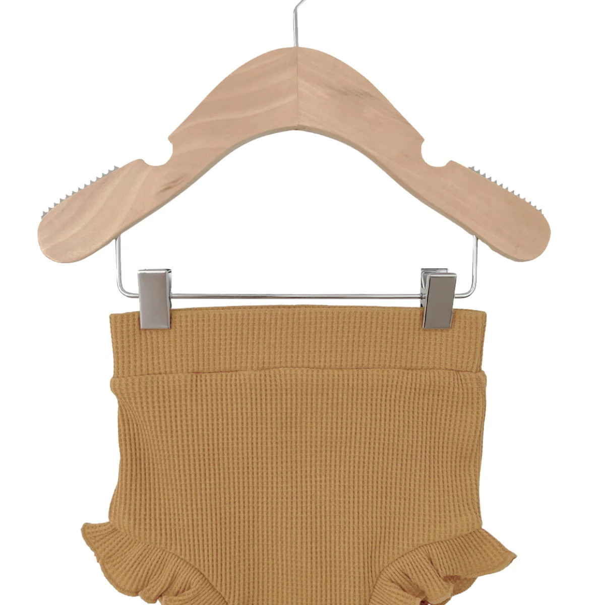 Organic Waffle Ruffle Bloomer, Honey | SpearmintLOVE