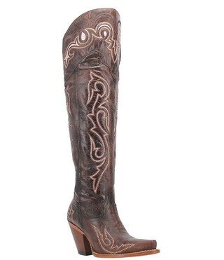 Kommotion Leather Over-the-Knee Western Boots | Dillard's