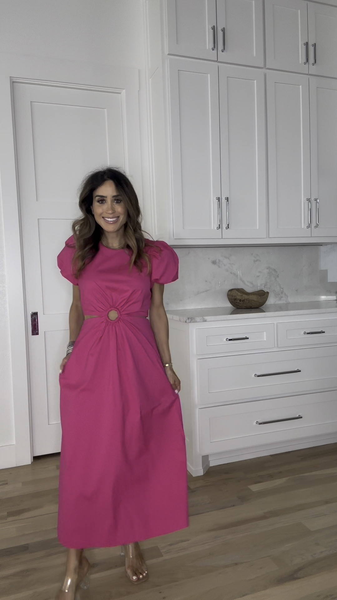 Pink Walmart spring dress back in stock wearing size xs 

#LTKFindsUnder50 #LTKFindsUnder100