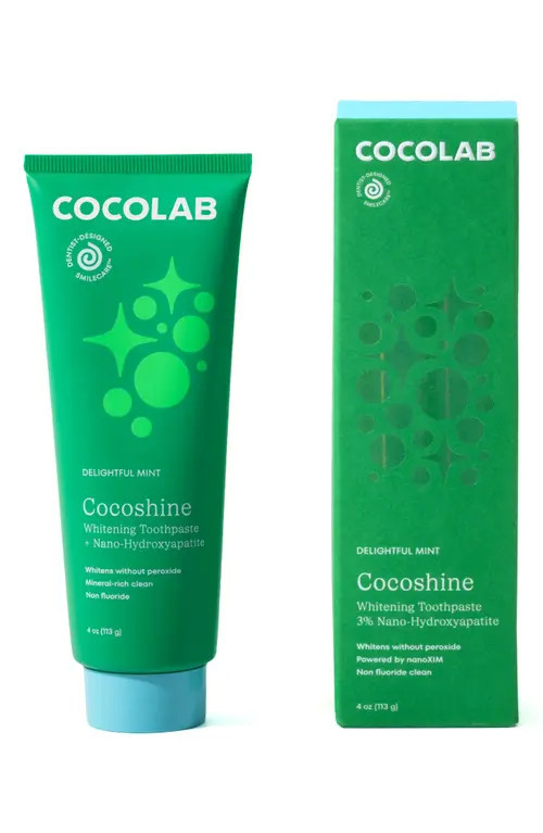 COCOLAB Cocoshine Whitening Toothpaste in Delightful Mint at Nordstrom | Nordstrom