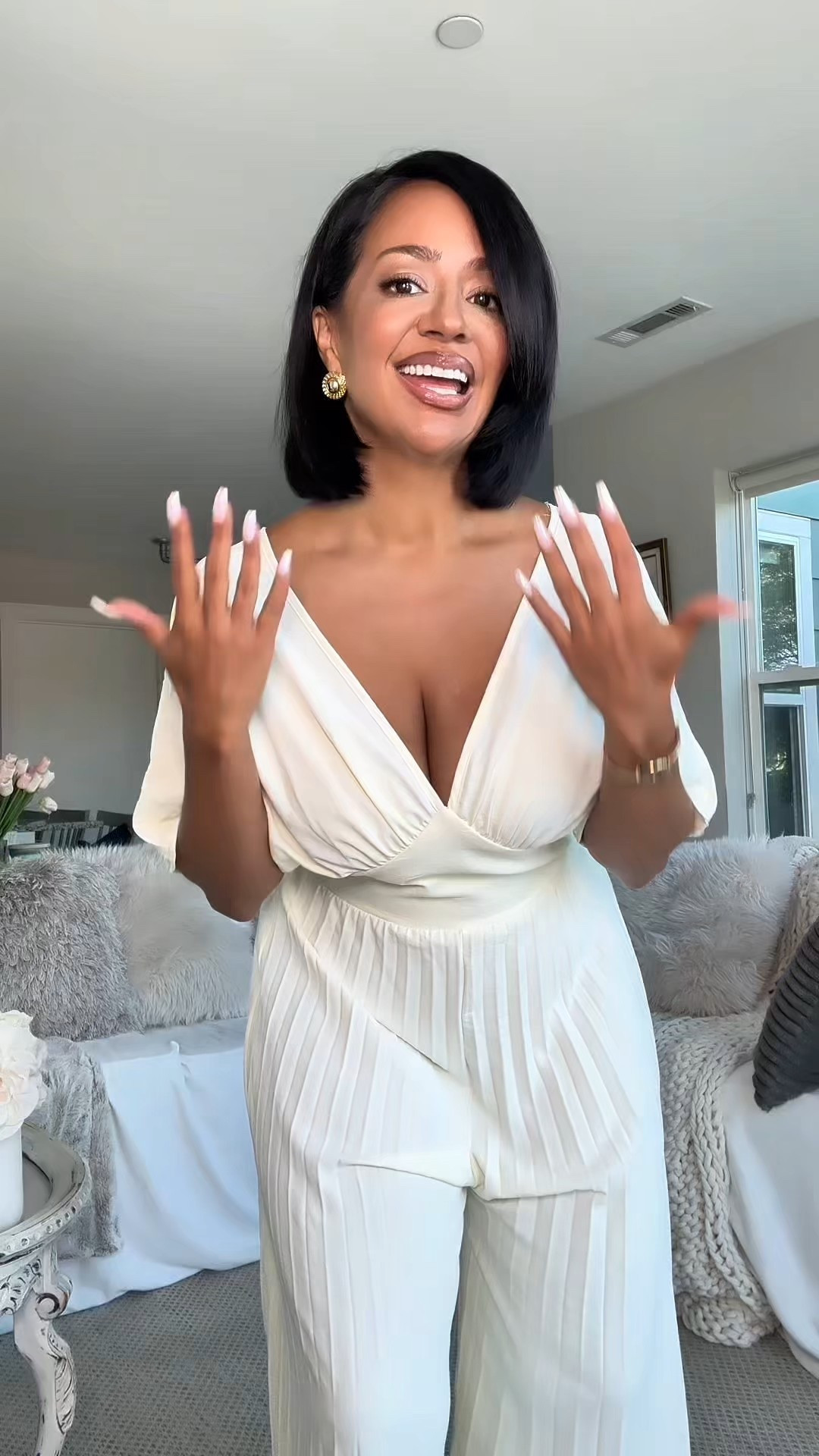 First date outfit idea for women over 40 🤍

jumpsuit, summer outfit, block heels, bag charm, midsize, petite curvy 

#LTKFindsUnder50 #LTKStyleTip #LTKOver40