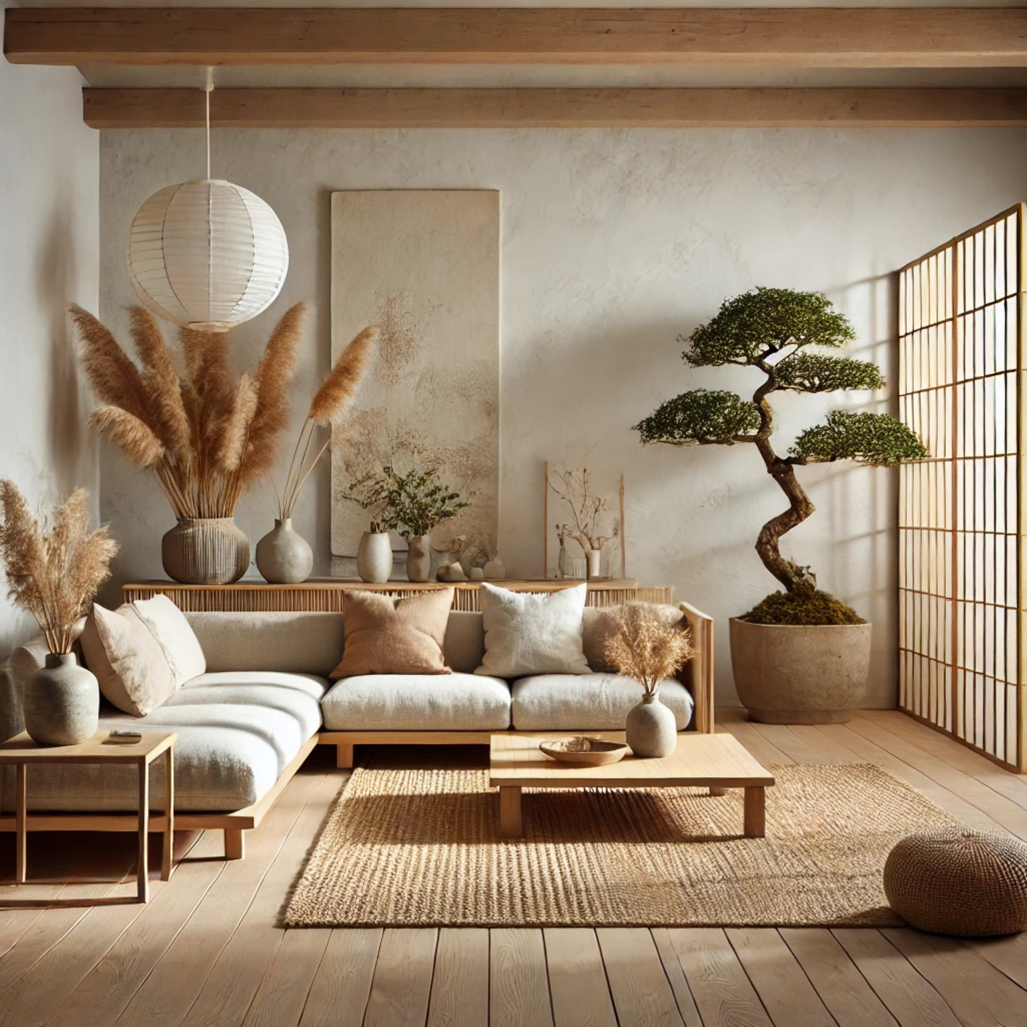 Japandi-Style Living Room

Japandi blends Japanese minimalism with Scandinavian warmth for a serene, stylish space. Stick to neutral tones, natural materials, and simple, functional furniture. Add soft lighting and organic elements for a cozy, timeless feel. Would you try this look? #JapandiStyle #MinimalistLiving #CozySpaces

#LTKMostLoved #LTKHome #LTKSaleAlert