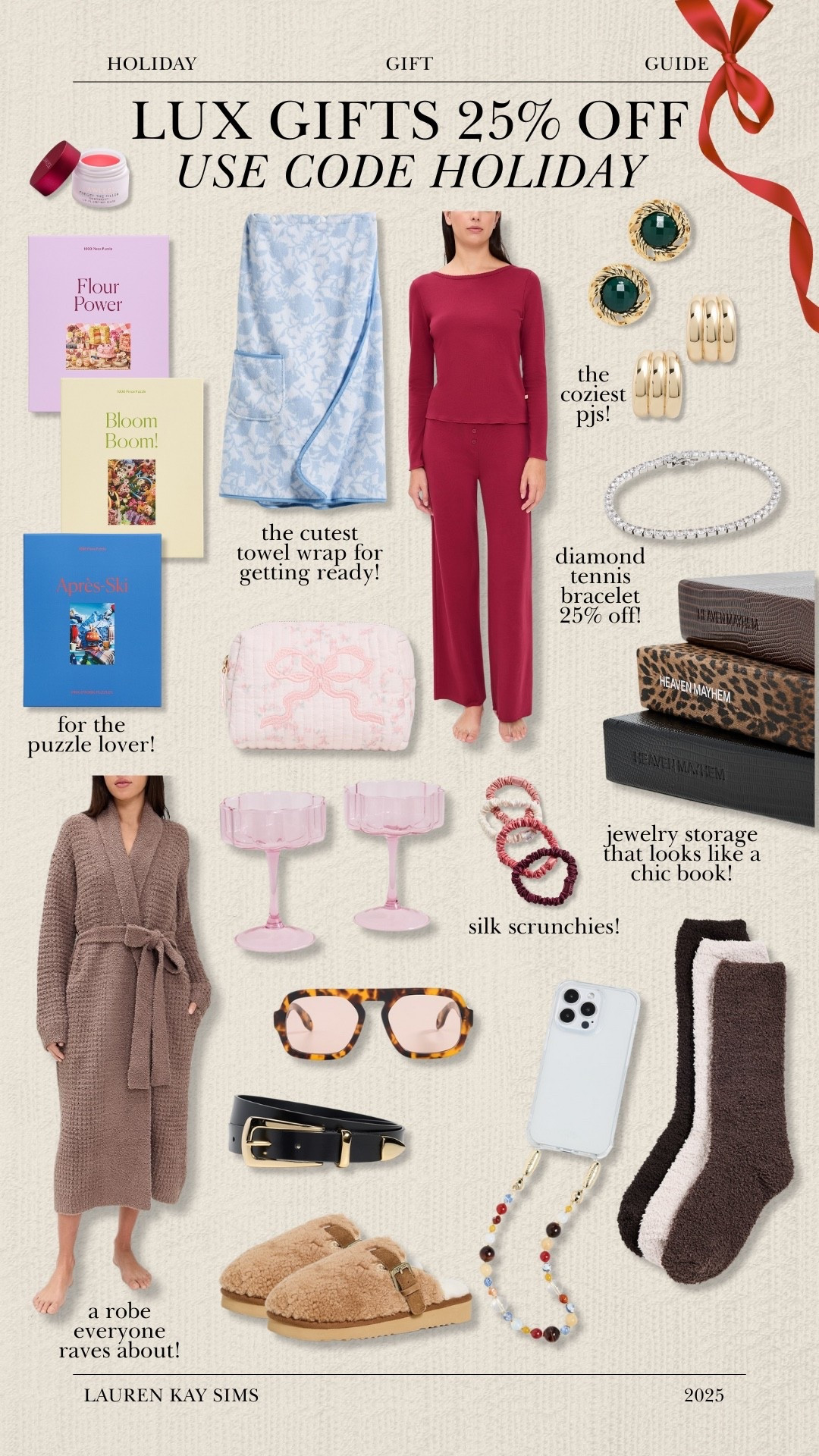 lux holiday gift guide all on sale right now using code "holiday" ❤️❤️