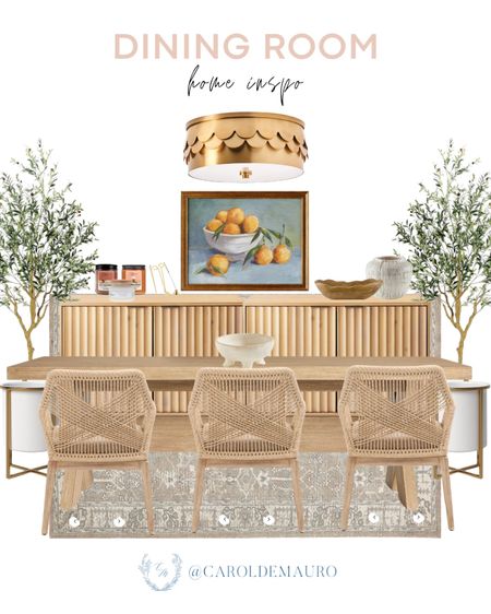 Here's a simple and modern dining room inspo! A wooden dining table, a handwoven rug, a two-door cabinet, and more!
#modernorganic #furniturefinds #interiordesign #springrefresh

#LTKSeasonal #LTKhome #LTKstyletip