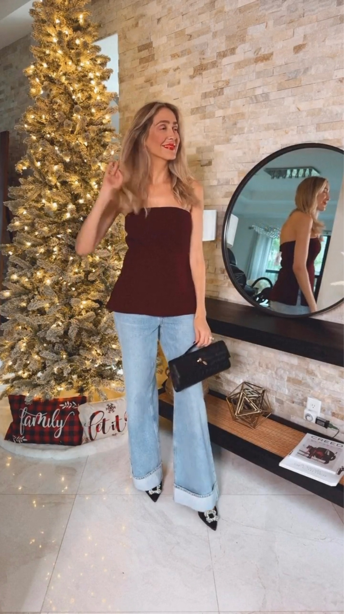 Perfect Holiday outfit! Fits true to size and I’m wearing a size small 

#LTKHoliday #LTKStyleTip #LTKSeasonal