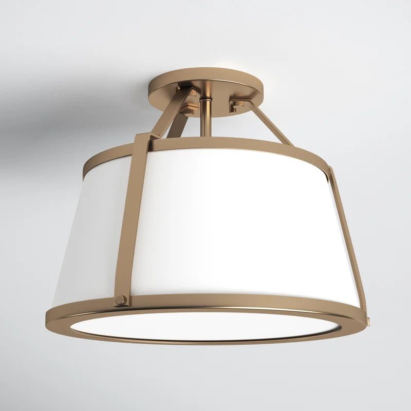 Vonnie Fabric Semi Flush Mount | Wayfair North America