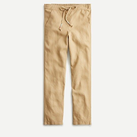 Tie-waist seaside pant in linen blend | J.Crew US