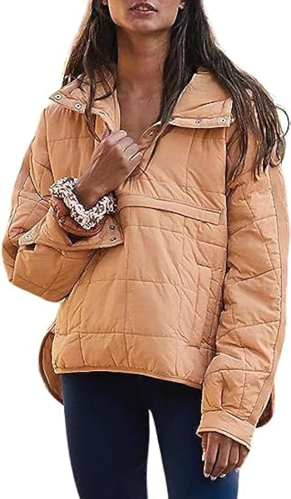 AMEBELLE Women's Oversized Hooded Puffer Jacket Quilted Lightweight Winter Warm Pullover Padded H... | Amazon (US)