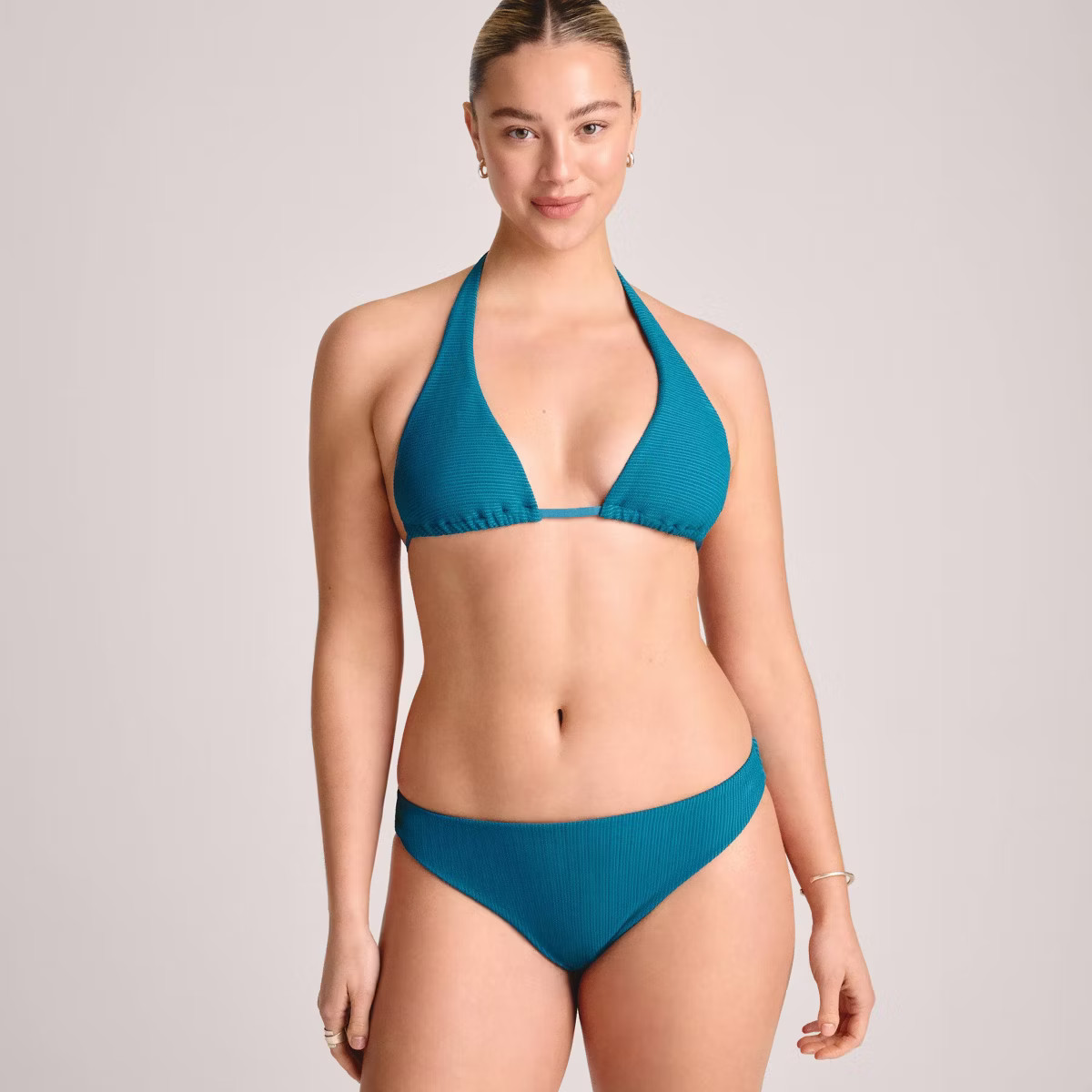 Vitamin A Women's Textured Jade Convertible Bikini Top - Blue | Target