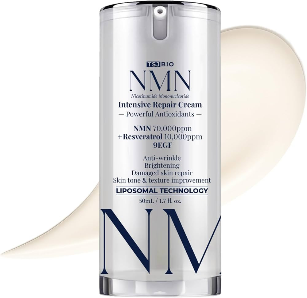 NMN Intensive Renewal Cream - Luxurious Night Treatment with NMN 70,000PPM, Resveratrol & 9 Growt... | Amazon (US)