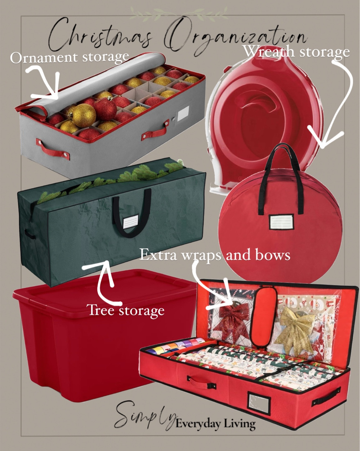 Christmas storage and organization 

#LTKhome #LTKSeasonal #LTKHoliday