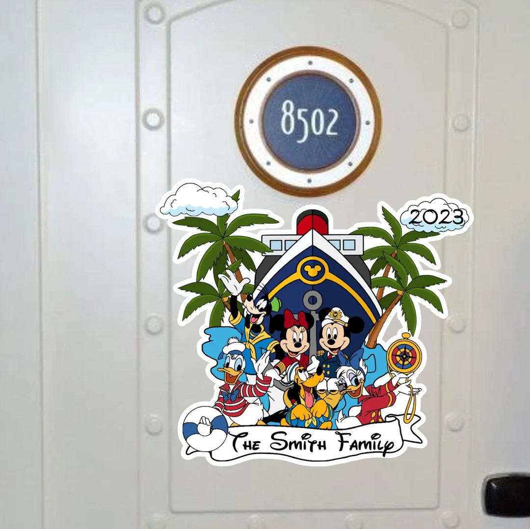 Sail Away with Mickey and Friends Disney Cruise Door Magnets | Etsy (US)