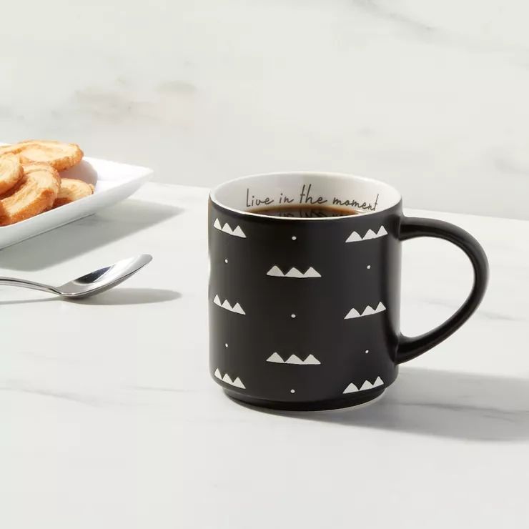 16oz Stoneware Live In The Moment Mug - Threshold™ | Target