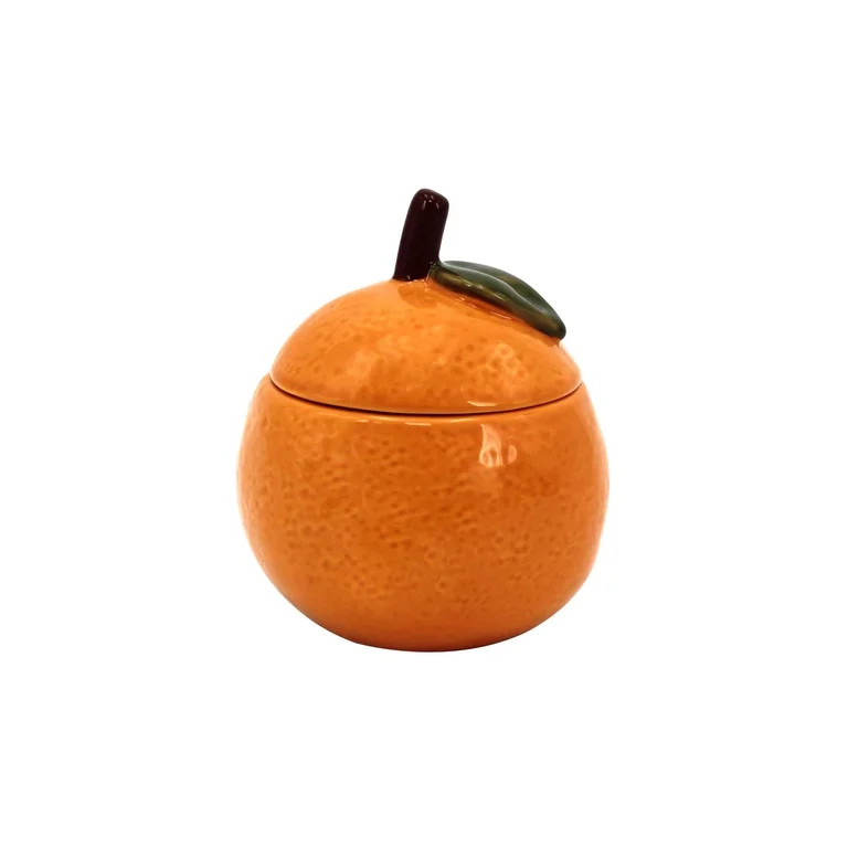 Better Homes & Gardens 1-Wick Ceramic Fruit Candle, Orange and Vanilla, 6 oz | Walmart (US)