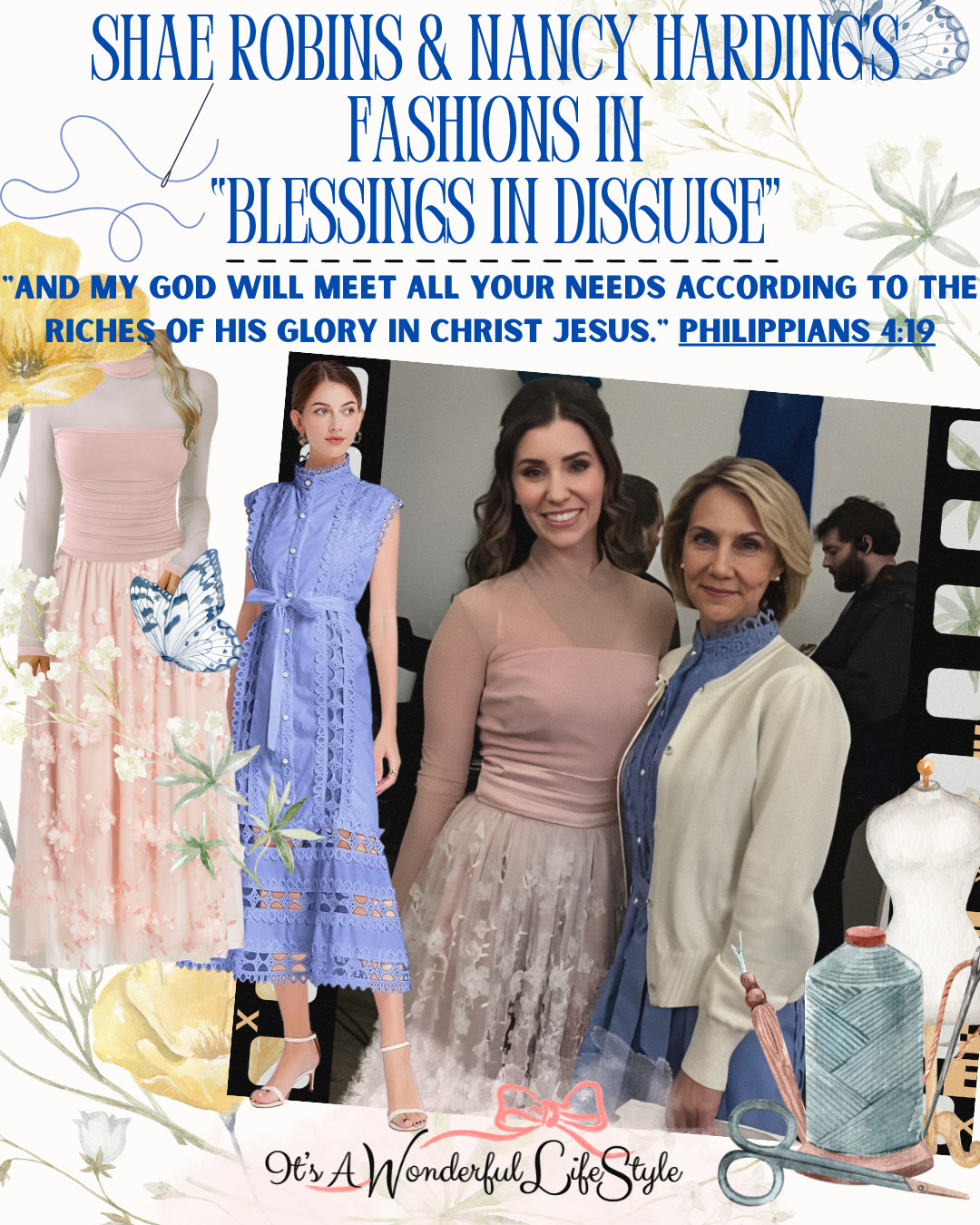 There is something truly special about seeing fashion not just as style, but as a story passed down through generations. This beautiful moment featuring Shae Robins' character and her mother, played by Nancy Harding, in "Blessings in Disguise," captures that elegance, connection, and legacy woven with love.

From the soft blush tones of the tulle skirt to the delicate structure of the fitted bodice, Shae’s look feels romantic and refined, feminine in the most timeless way. Alongside her, Nancy’s classic styling in soft purple hues and a light cardigan brings a sense of grace and quiet strength. Together, their looks complement one another beautifully, like two chapters of the same story, each unique, yet deeply connected.

And isn’t that what true style is?

Not just what we wear, but what we pass on. 

 #LTKSaleAlert