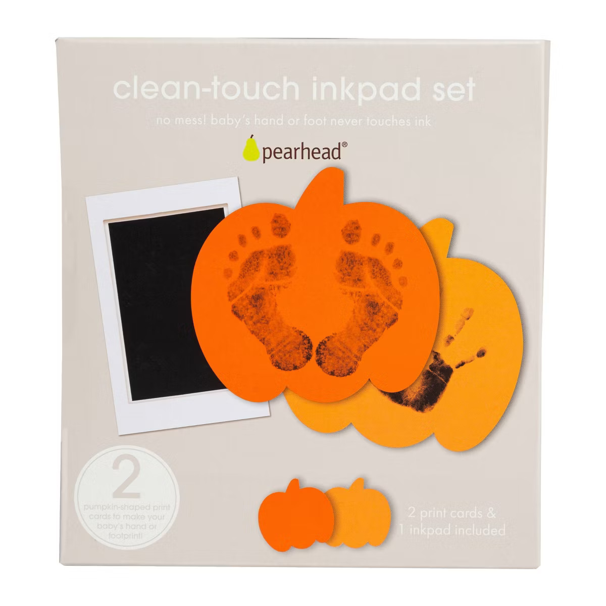 Pearhead Halloween Pumpkin Clean-Touch Ink Pad Kit for Babies - 3pc | Target