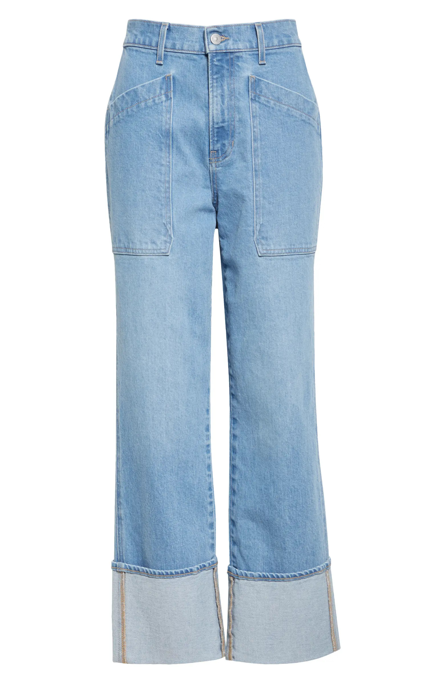 Veronica Beard Dylan Cuffed Cargo Jeans | Nordstrom | Nordstrom