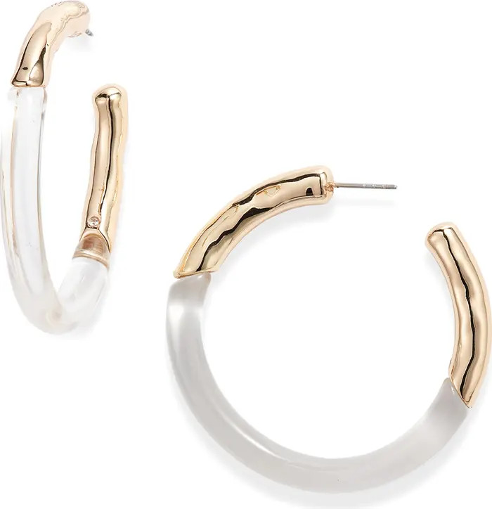 Molten Resin Hoop Earrings | Nordstrom