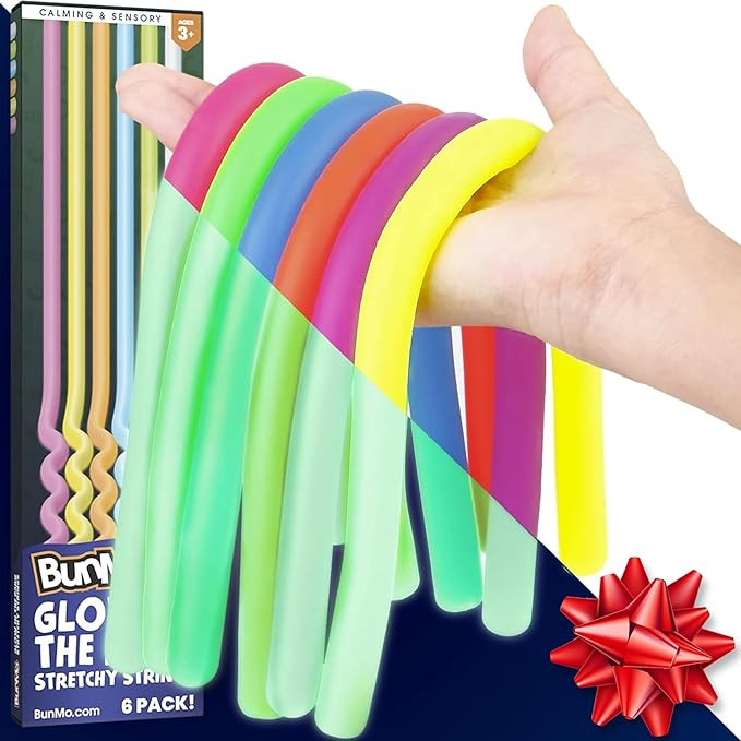 BUNMO Stocking Stuffers for Kids - Stretchy Sensory Strings - Stimulating & Addictive Sensory Toy... | Amazon (US)