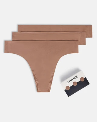 SPANXsmooth®  Fit-To-You Supima® Cotton Thong 3-Pack Box | Spanx