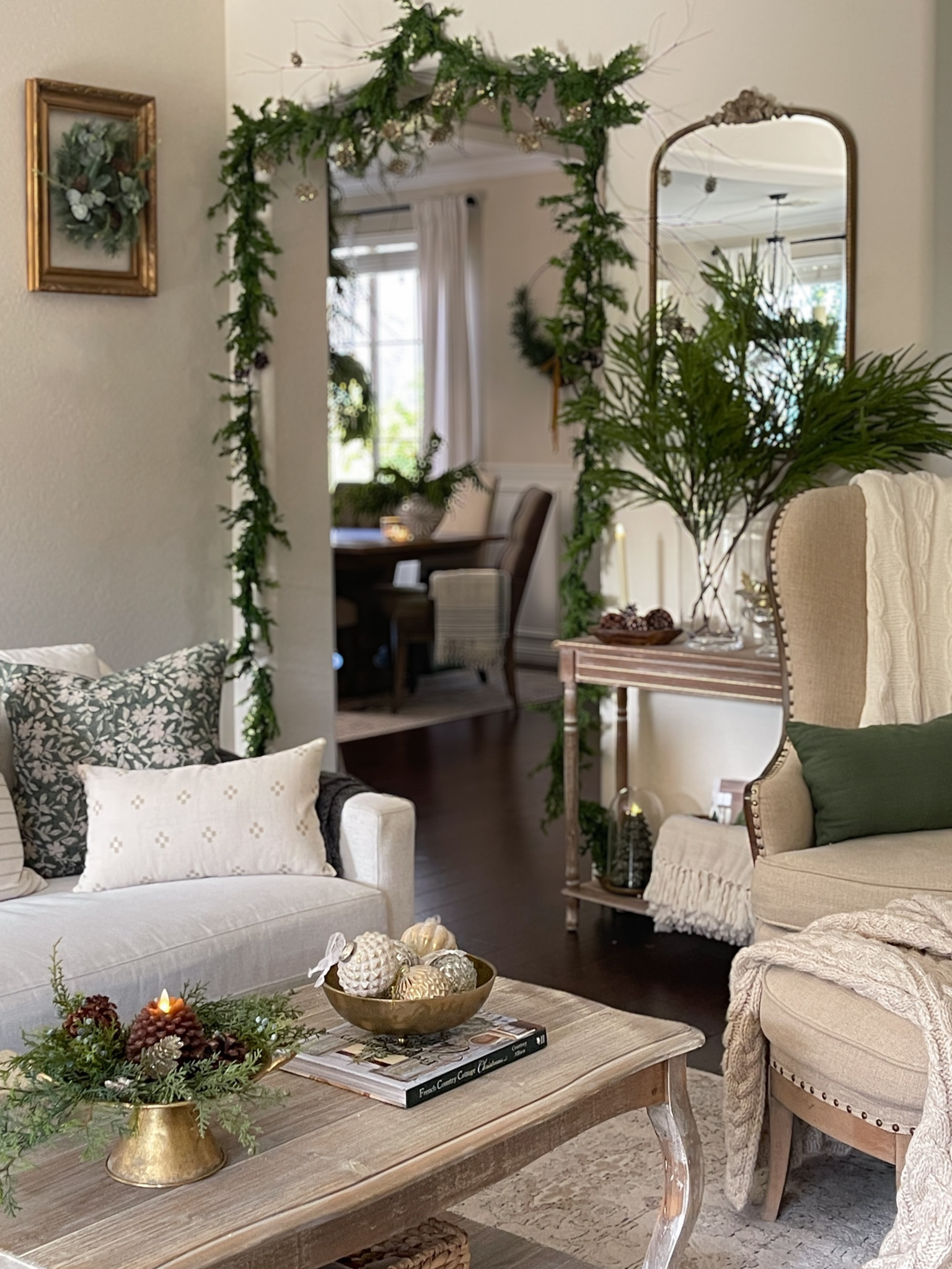 Neutral Christmas 🎄

Pine branch, cedar garland, holiday pillow covers, green floral pillow cover, green pillow cover, neutral pillow cover, French country coffee table, white sofa, white couch, Arhaus Ashby sofa, Portsmouth chair, Arhaus, Target pine stems

Gold pedestal tray, Lyon Compote, from @shoppe.crown.and.sparrow

#LTKHoliday #LTKhome #LTKSeasonal