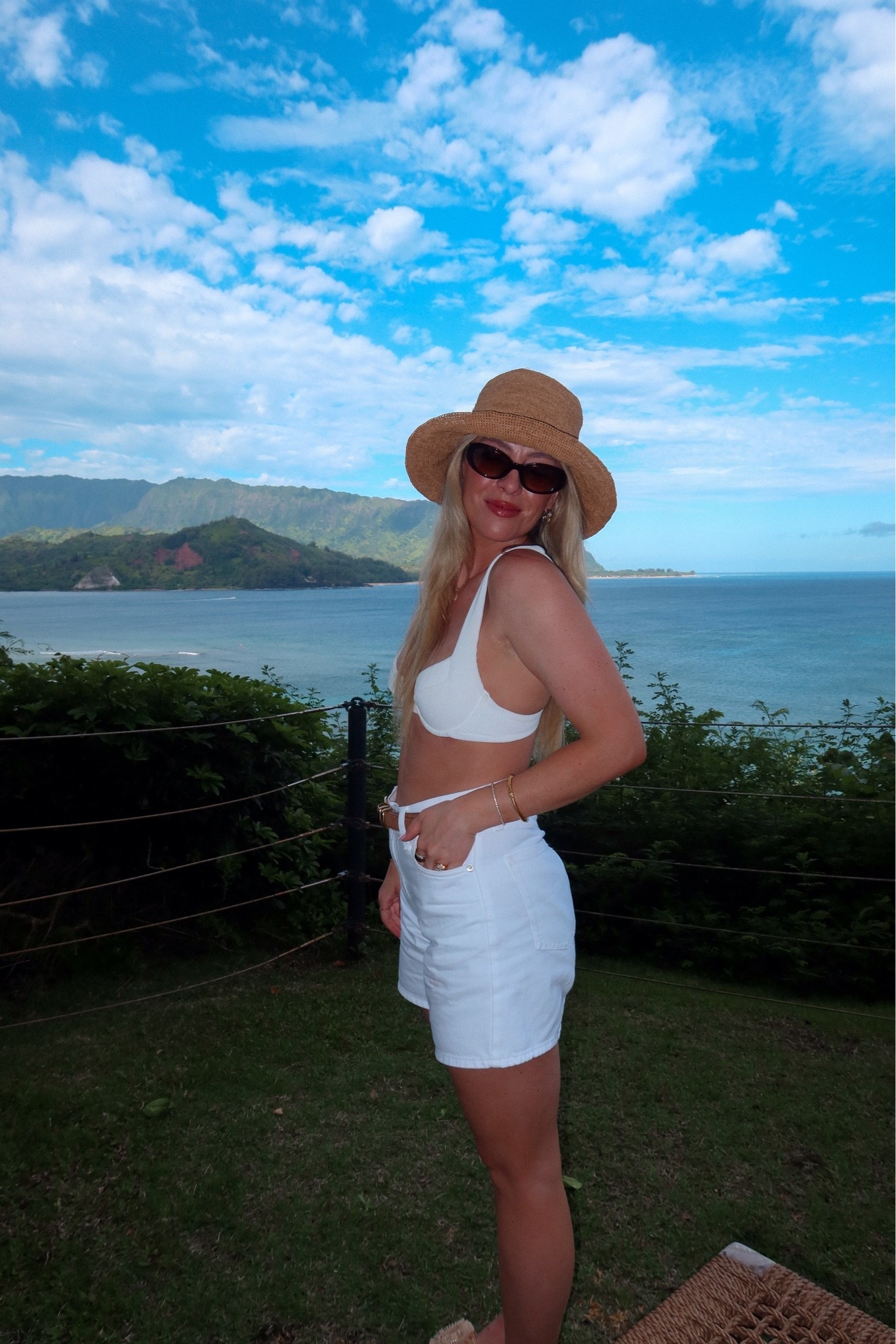 On a beach in Hawiii! Got these dad style shorts and LOVE them for a casual vacation look. Got my true size 27!! 
Also favorite beach hat from Aritzia 
Vacation style, beach style, Hawaii style

#LTKootd #LTKdayinmylife #LTKSeasonal