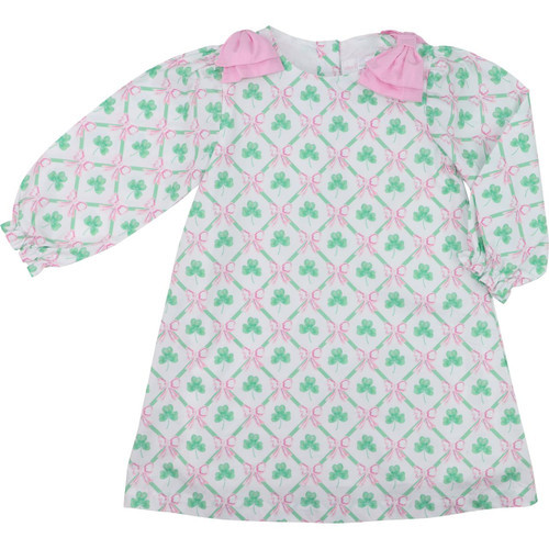 Pink Bow Shamrock Dress | Cecil and Lou