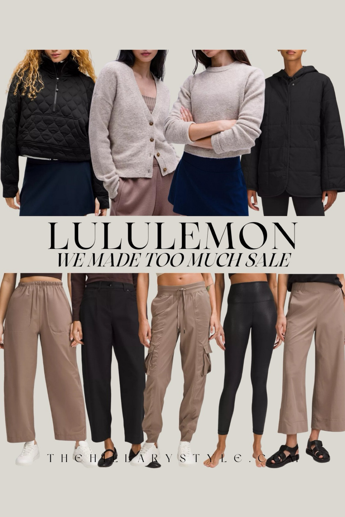 We Made Too Much Sale: lululemon
Leggings, sweatpants, joggers, trousers, cardigan, sweater, half-zip, jacket, coat. Athleisure, athletic wear, lululemon sale, winter outfit, fall outfit, winter athleisure.

#LTKSaleAlert #LTKSeasonal #LTKFitness