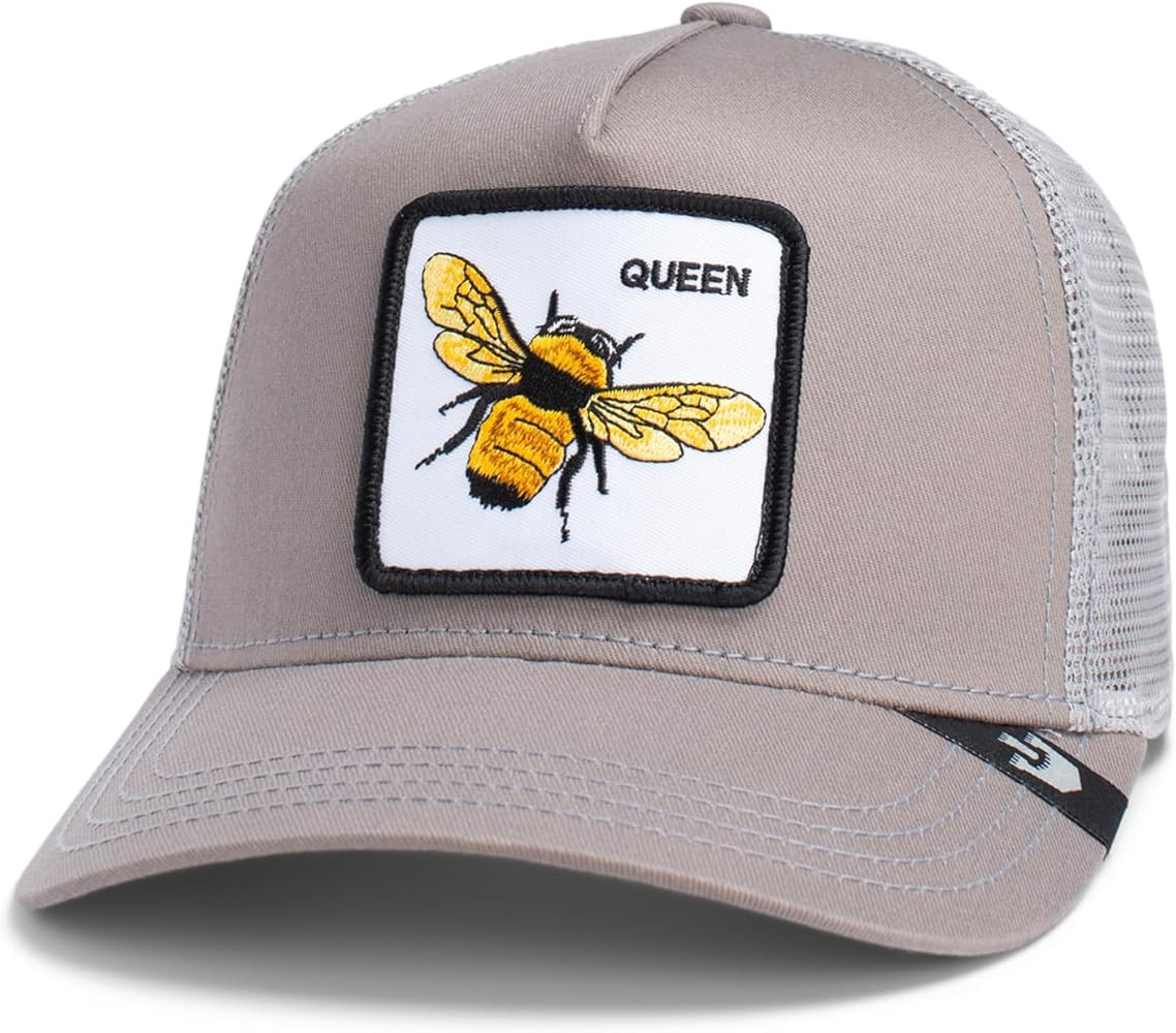 Goorin Bros. The Farm Unisex Original Adjustable Snapback Trucker Hat, Grey (The Queen Bee), One ... | Amazon (US)