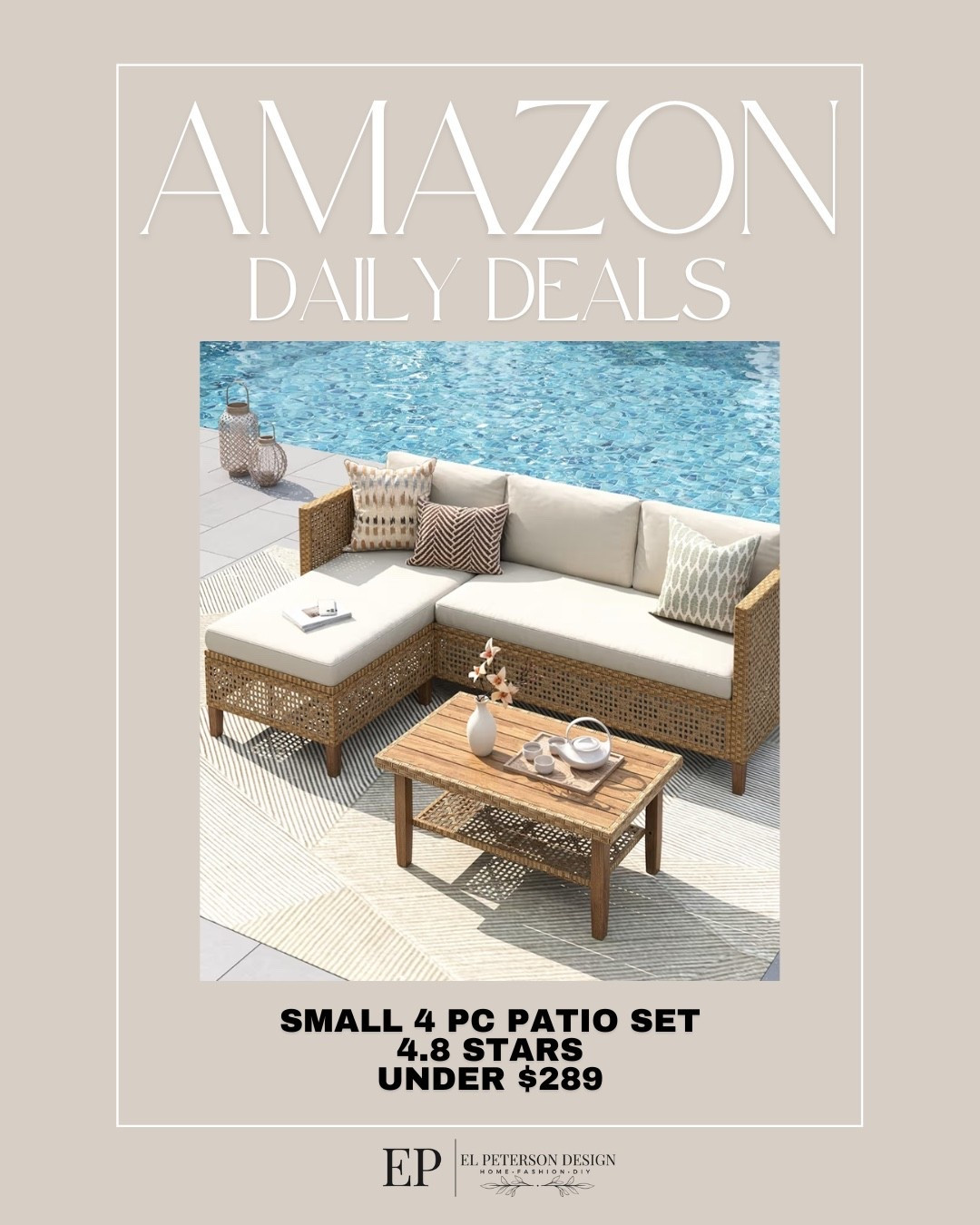 Amazon Daily Deals
4 pc small patio set

#LTKSaleAlert #LTKHome