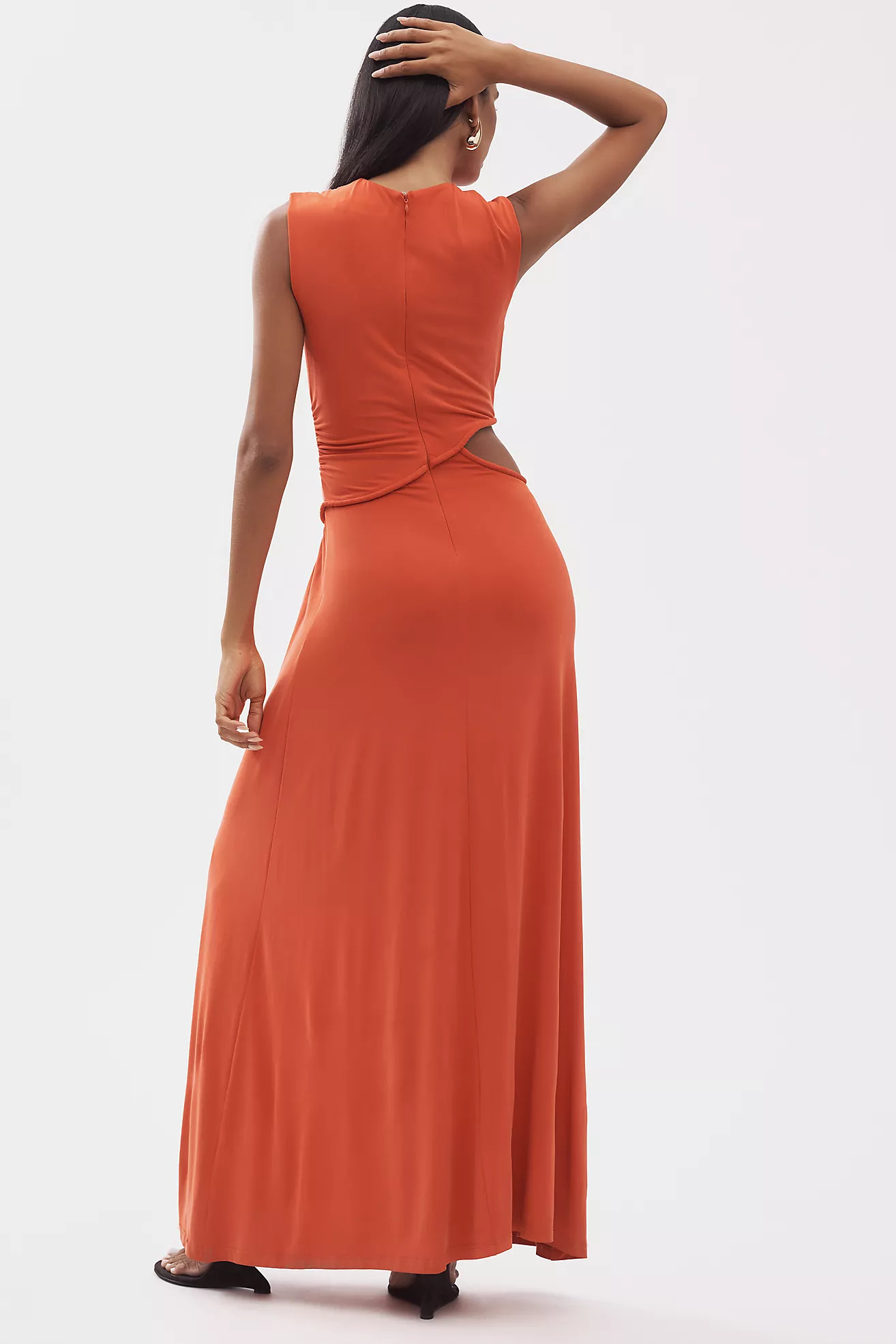 MISHA Sierra Cupro Cutout Maxi Dress | Anthropologie (US)