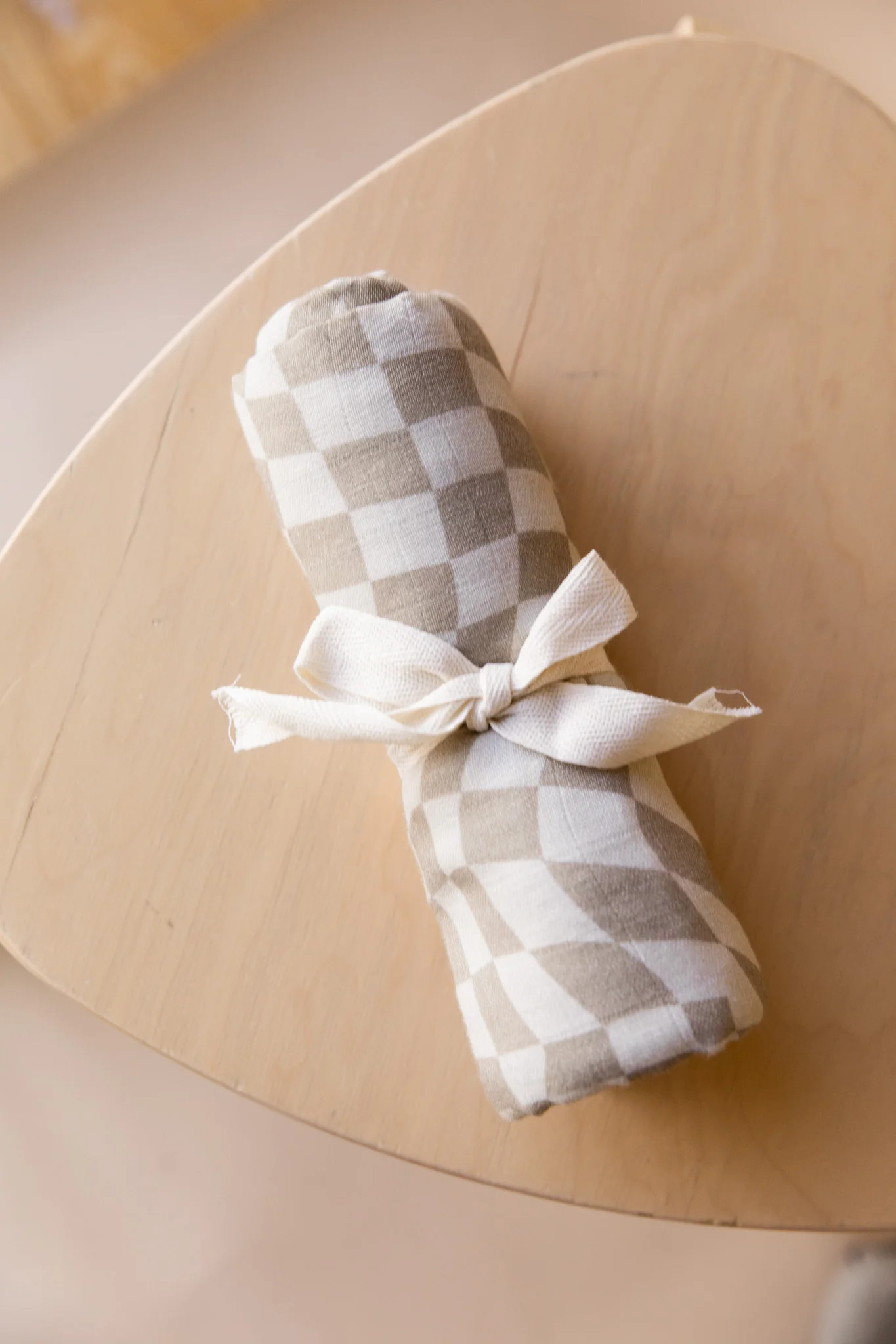 Muslin Swaddle | Wavy Checker | Forever French