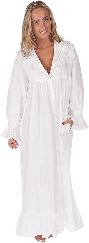 The 1 for U Amelia 100% Cotton Victorian Nightgown with Pockets 7 Sizes | Amazon (US)