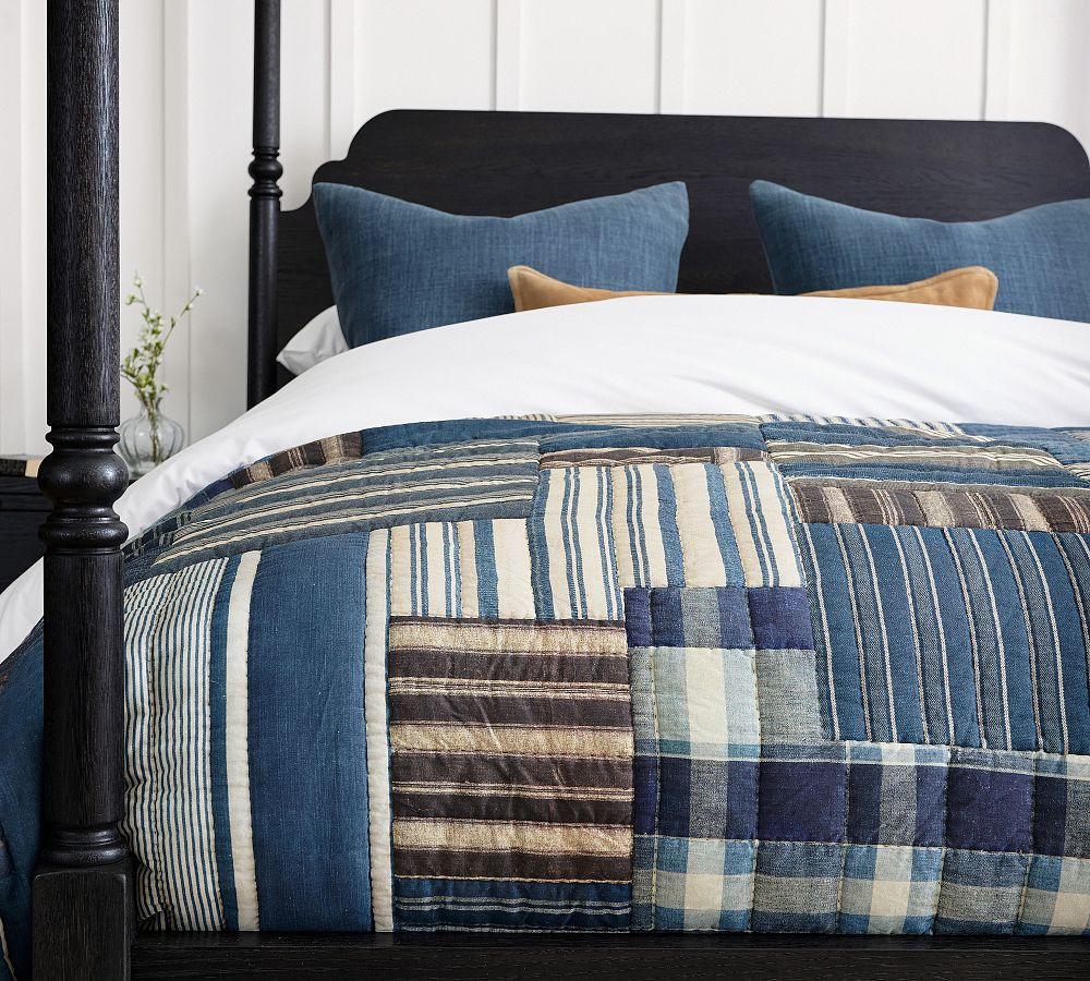 Audrey Striped Patchwork Quilt