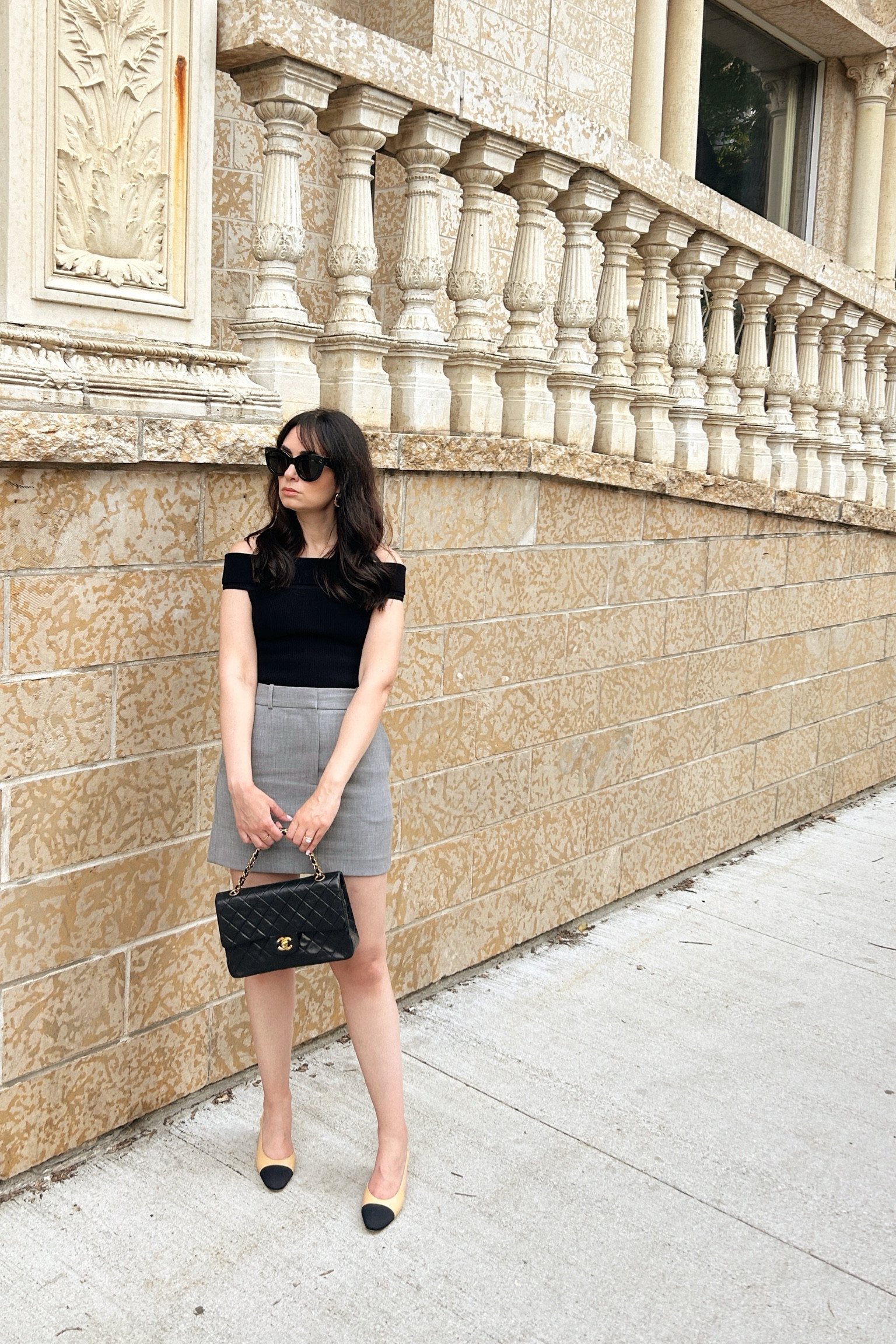 Top: Aritzia
Skirt: Babaton
Heels: Chanel
Bag: Chanel
Sunglasses: Celine

#LTKsummer #LTKcanada
