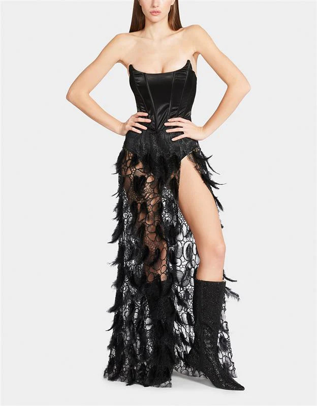 STACY MAXI DRESS BLACK | Women's Dresses | Betsey Johnson