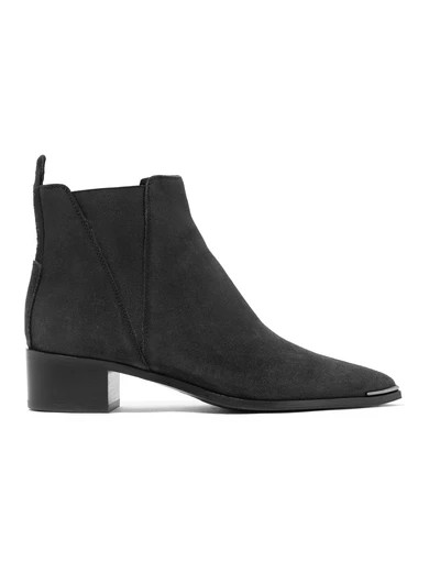 Acne Studios - Jensen Suede Ankle Boots - Black | NET-A-PORTER (US)
