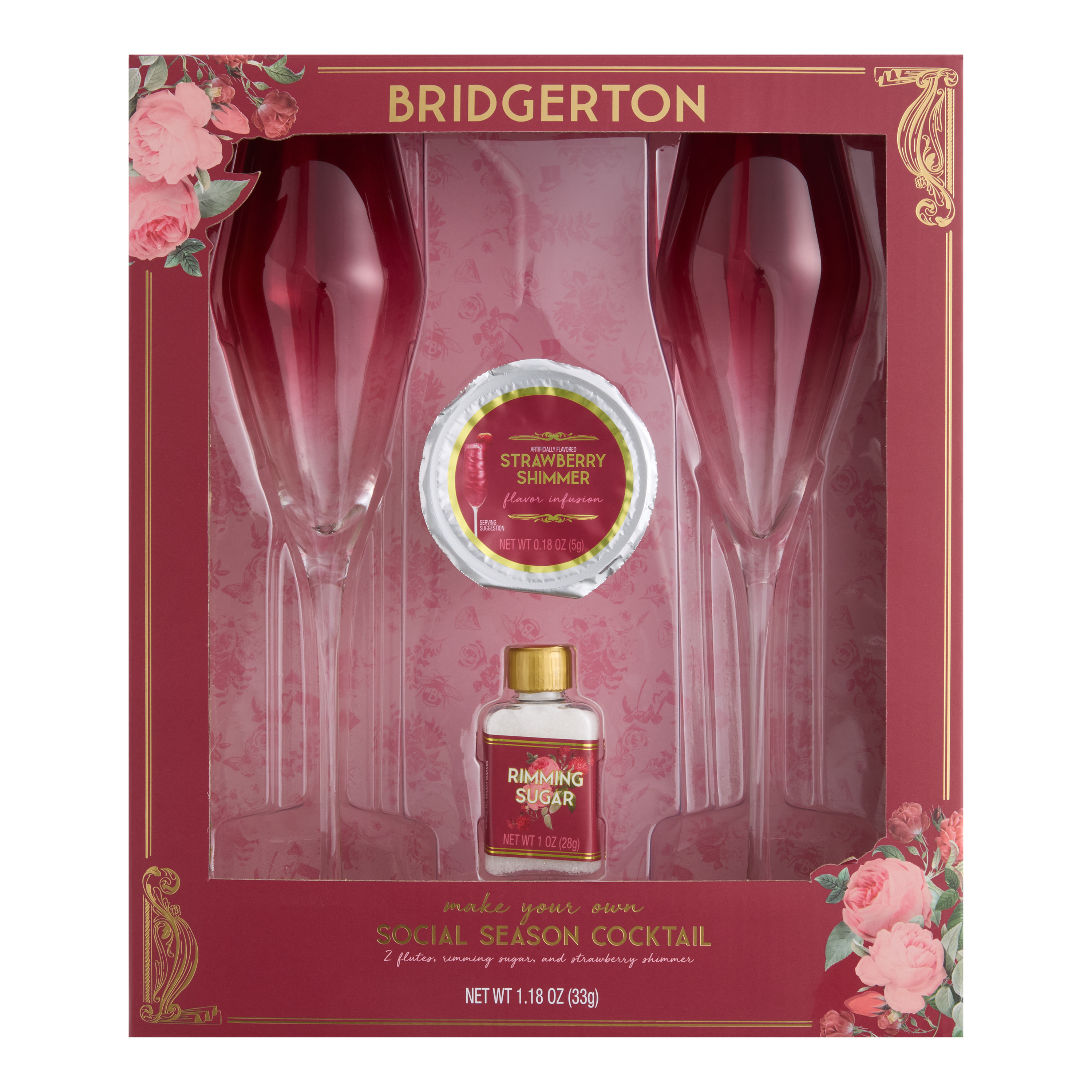 Bridgerton Cotton Candy Cocktail And Glasses Set | World Market