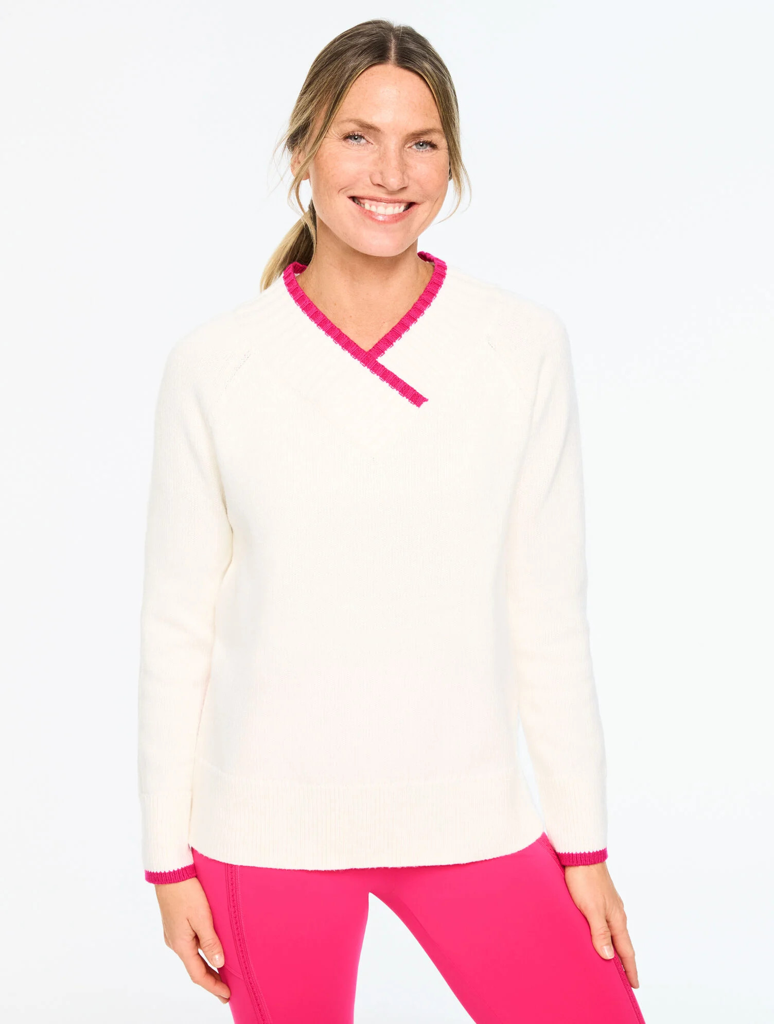 V-Neck Tunic Sweater | Talbots
