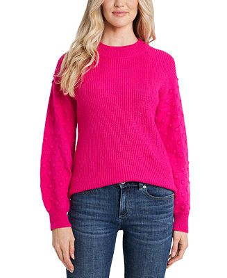 CeCe 3D Polka Dot Sweater & Reviews - Sweaters - Women - Macy's | Macys (US)